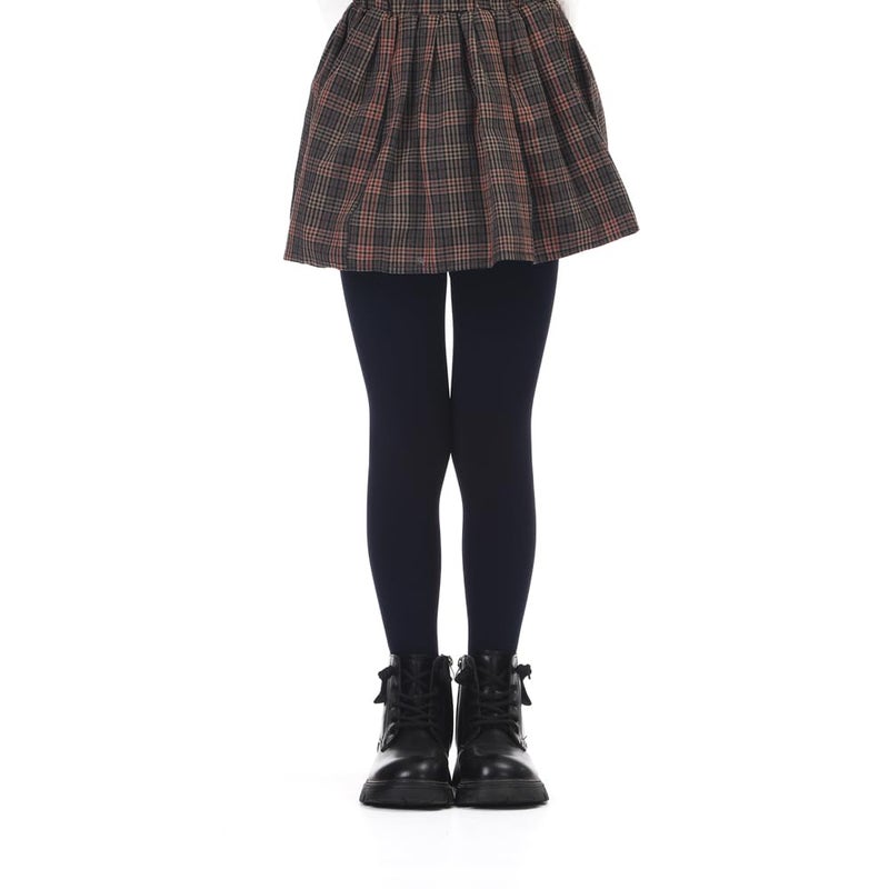 EVERSWE Girls Winter Warm Fleece Lined Tights Thick Dance Tights (4-6, Black) - Image 4